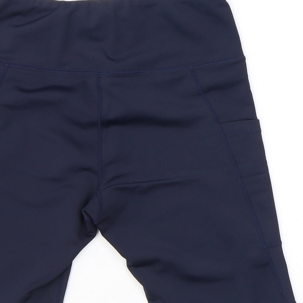 Sudawave Womens Blue Polyester Biker Shorts Size M L9 in Regular