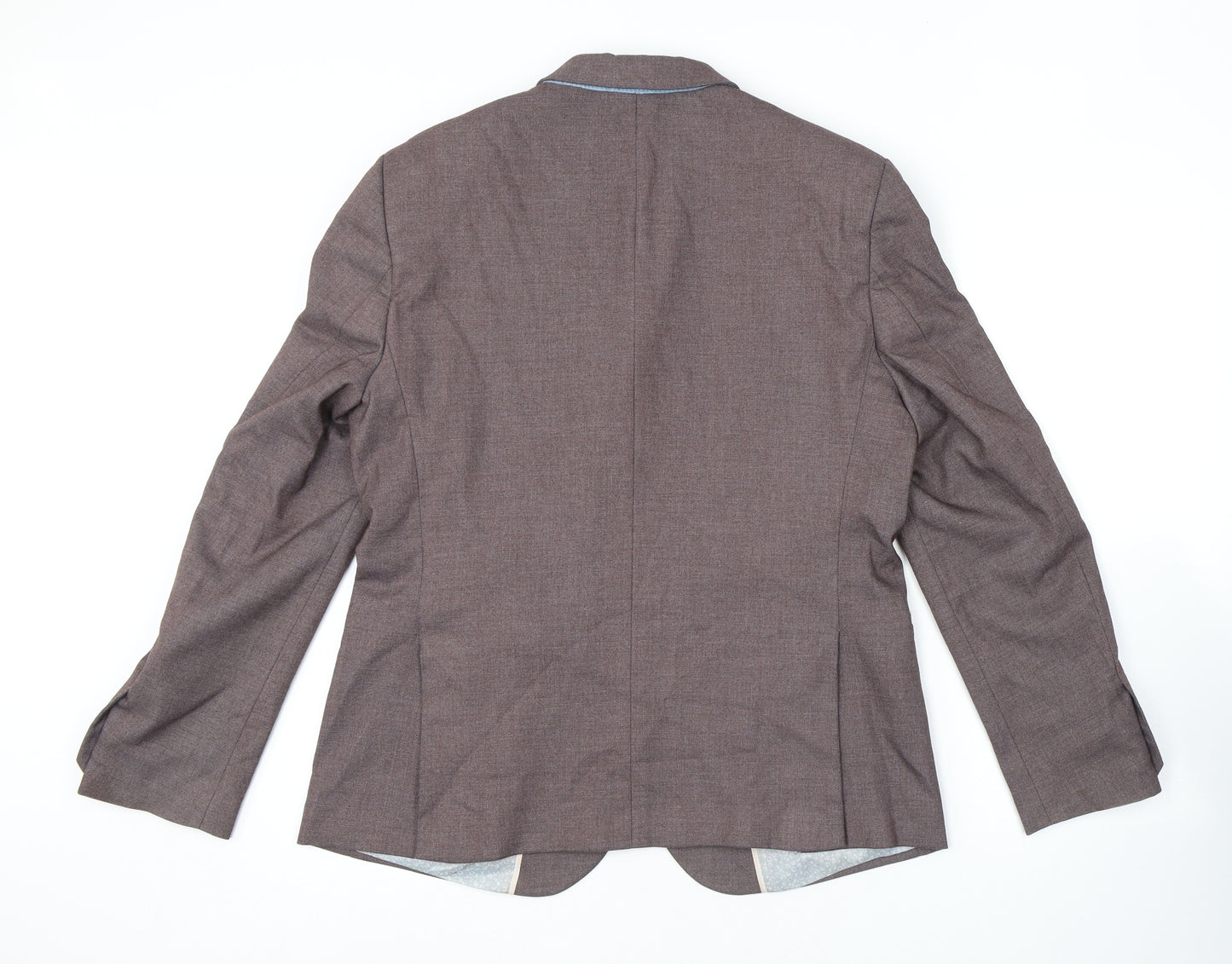 Marks and Spencer Mens Purple Polyester Jacket Suit Jacket Size 40 Regular