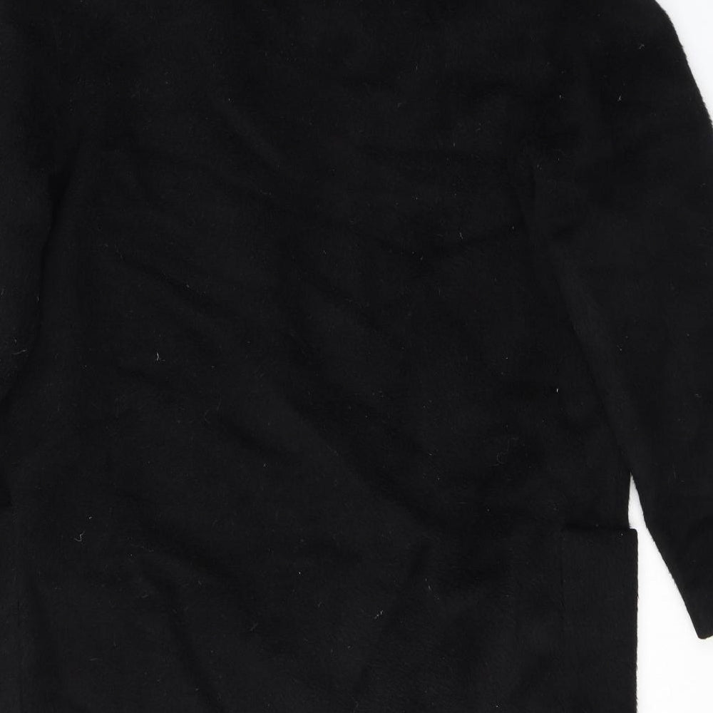 Liebeskind Berlin Womens Black Overcoat Coat Size 14 Button