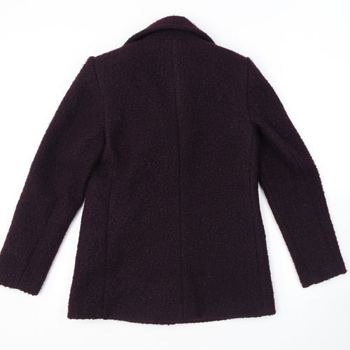 Principles Womens Purple Herringbone Jacket Size 10 Button