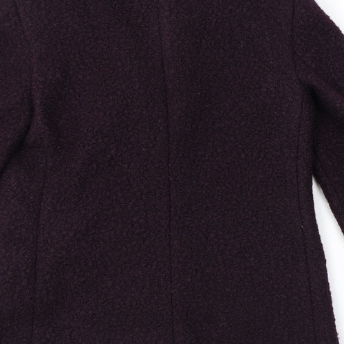 Principles Womens Purple Herringbone Jacket Size 10 Button