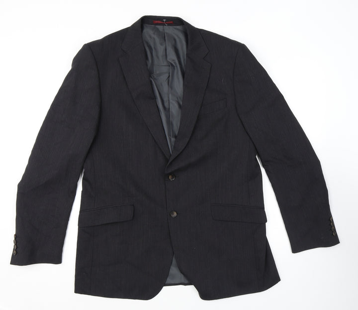 Marks and Spencer Mens Grey Wool Jacket Suit Jacket Size 42 Regular