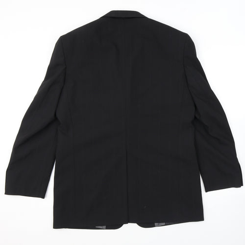 NEXT Mens Black Polyester Jacket Suit Jacket Size 40 Regular