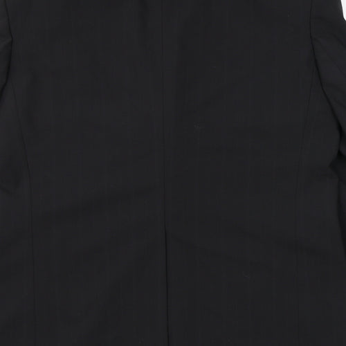 NEXT Mens Black Polyester Jacket Suit Jacket Size 40 Regular