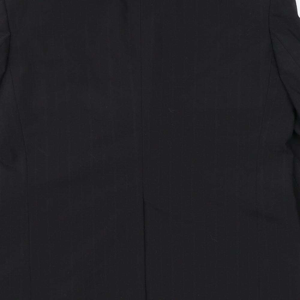 NEXT Mens Black Polyester Jacket Suit Jacket Size 40 Regular