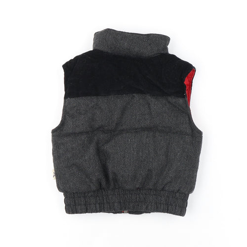 Baker Boys Grey Gilet Jacket Size 12-18 Months Zip