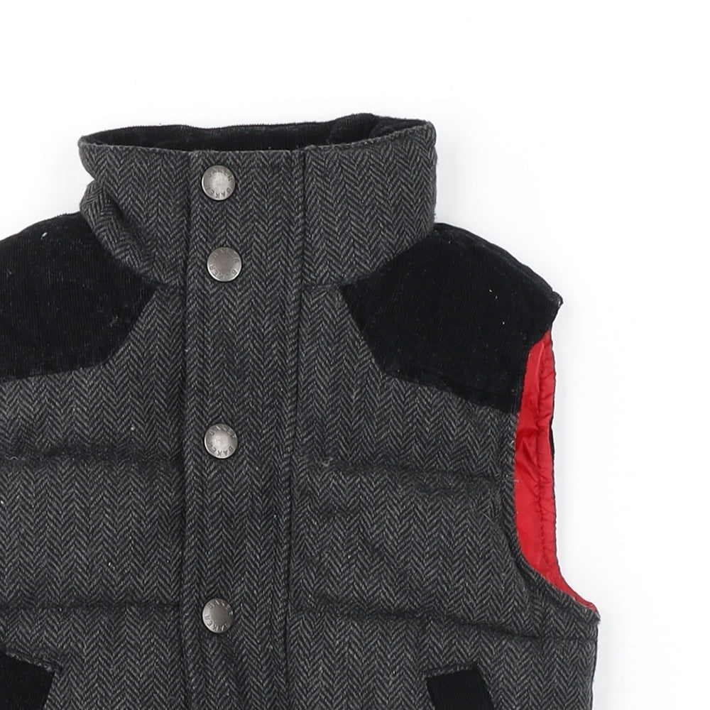 Baker Boys Grey Gilet Jacket Size 12-18 Months Zip