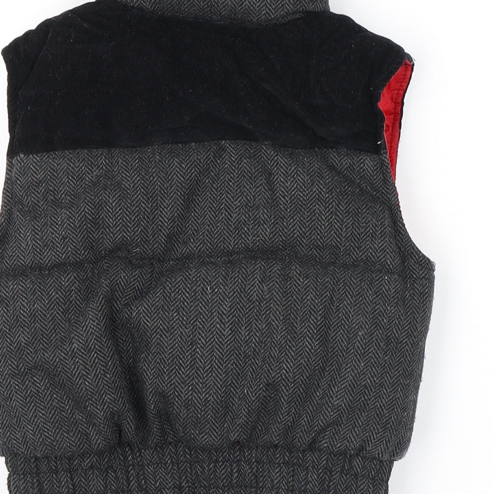Baker Boys Grey Gilet Jacket Size 12-18 Months Zip