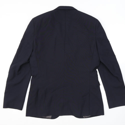 NEXT Mens Blue Polyester Jacket Suit Jacket Size 40 Regular