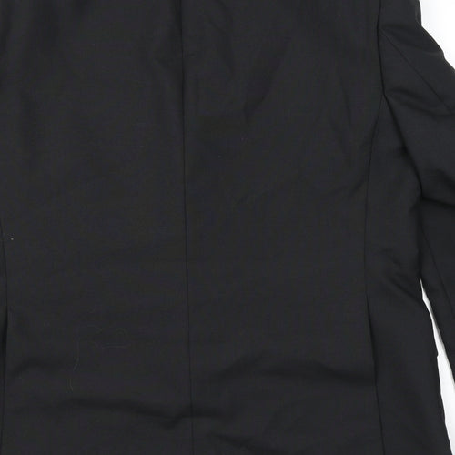 Executex Mens Black Polyester Tuxedo Suit Jacket Size 44 Regular
