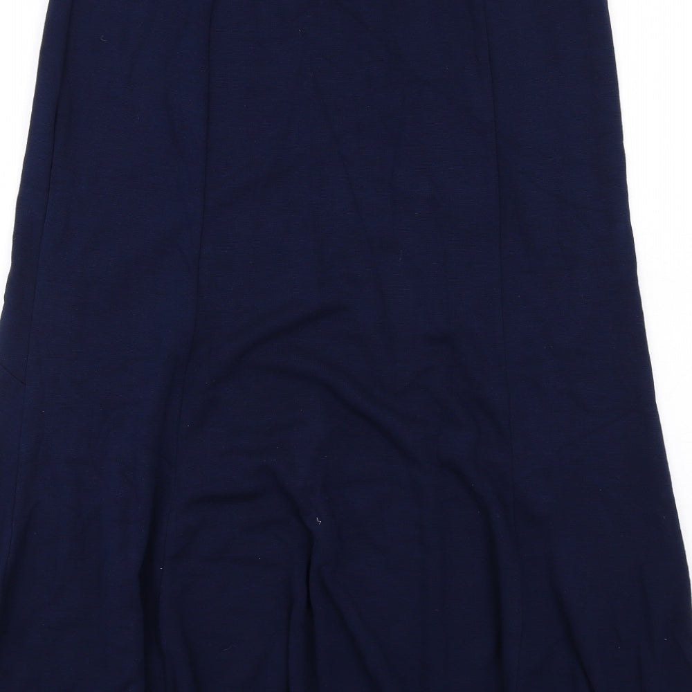 Bonmarché Womens Blue Viscose Swing Skirt Size 12