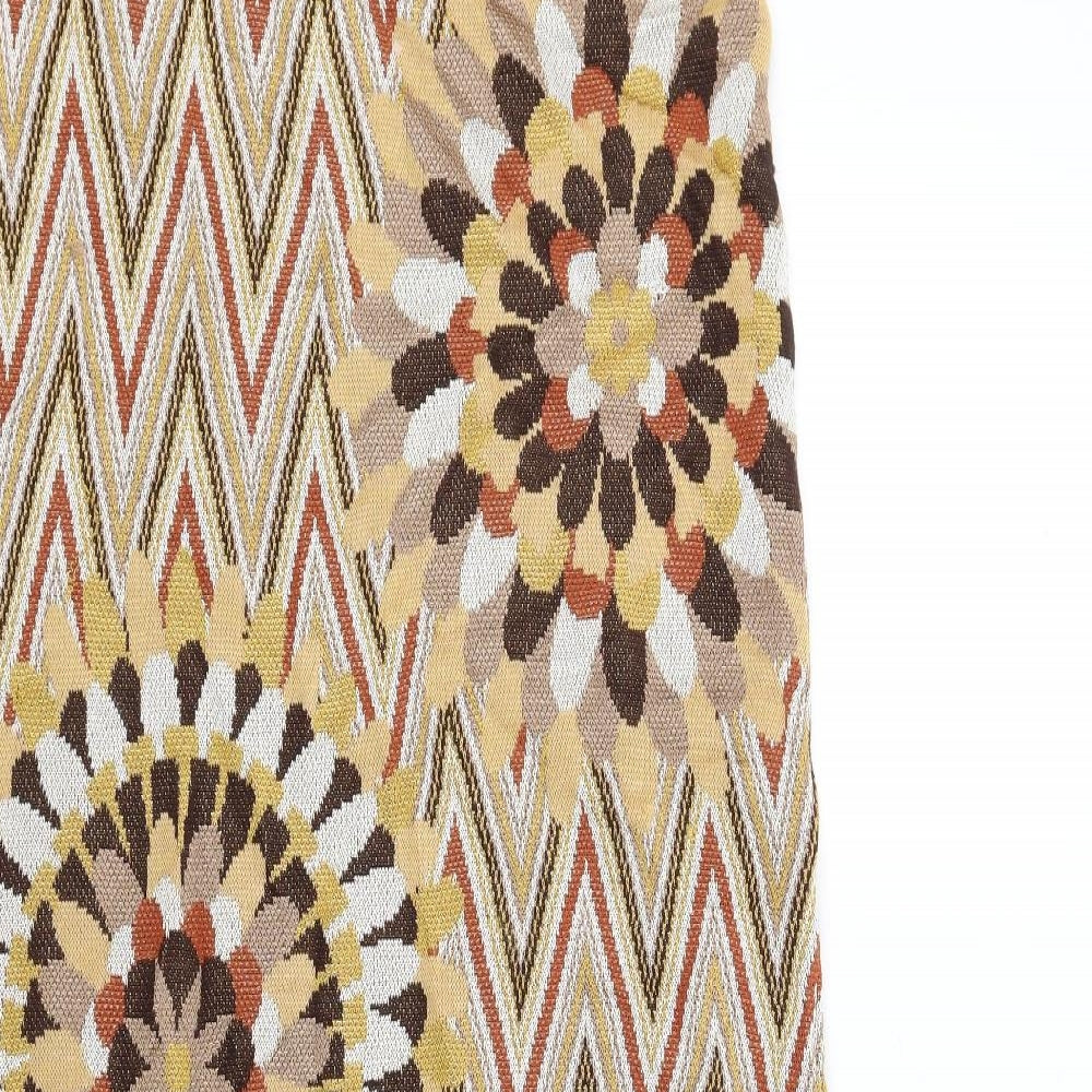 Missoni Womens Multicoloured Geometric Viscose Trumpet Skirt Size 16
