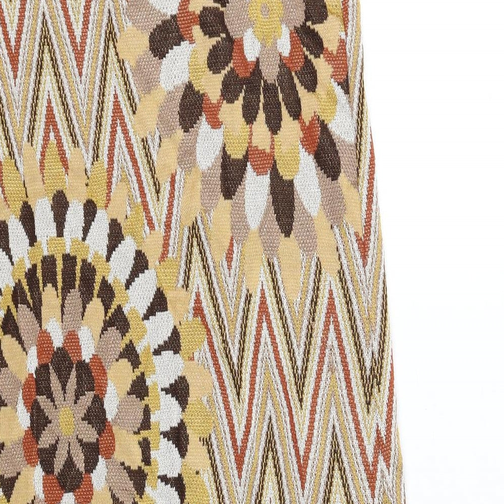 Missoni Womens Multicoloured Geometric Viscose Trumpet Skirt Size 16