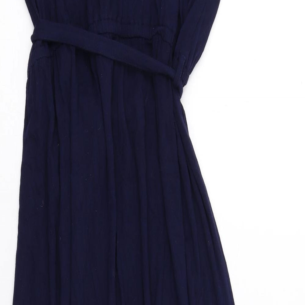 Dorothy Perkins Womens Blue Viscose Maxi Size 14 Boat Neck Pullover