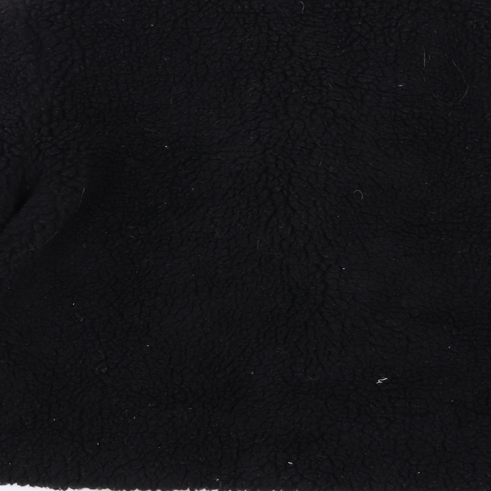 Boohoo Womens Black Jacket Size 12 Button - Coulorblock
