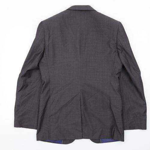 Autograph Mens Grey Wool Jacket Suit Jacket Size 38 Regular