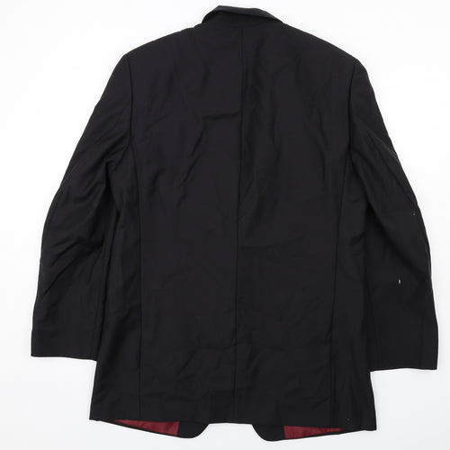 Scott & Taylor Mens Black Polyester Jacket Suit Jacket Size 42 Regular