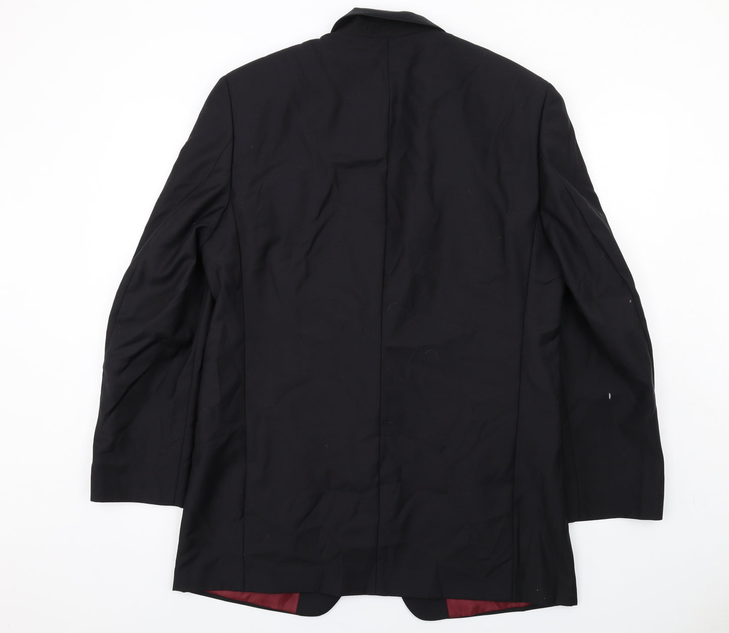 Scott & Taylor Mens Black Polyester Jacket Suit Jacket Size 42 Regular