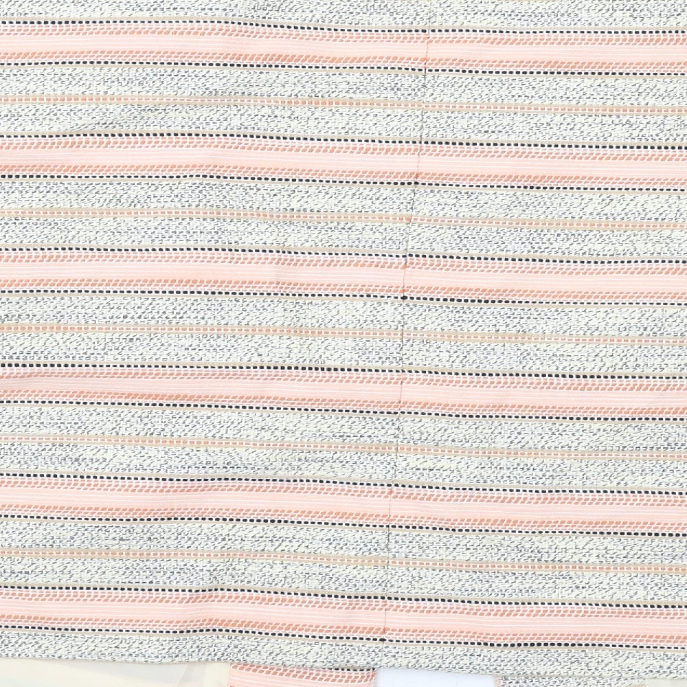 Bonmarché Womens Multicoloured Striped Jacket Blazer Size 20 Hook & Eye