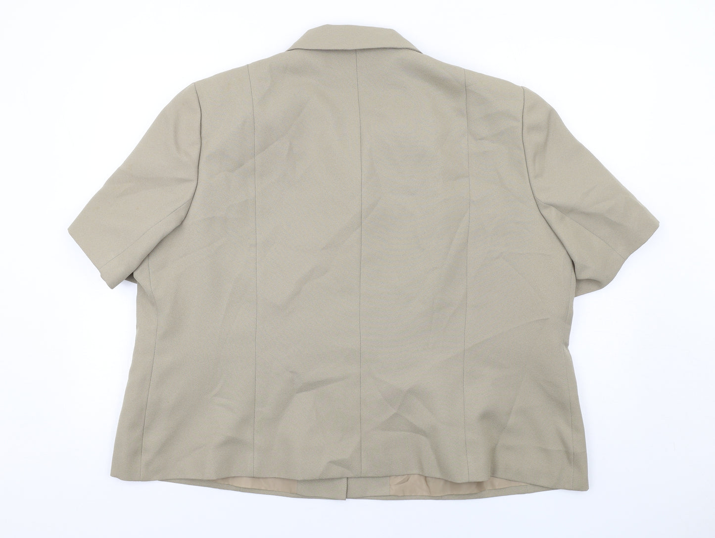 Slimma Womens Green Jacket Blazer Size 26 Button