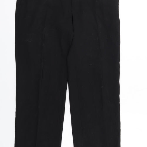 Ben Sherman Mens Black Polyester Trousers Size 32 in L31 in Regular Zip