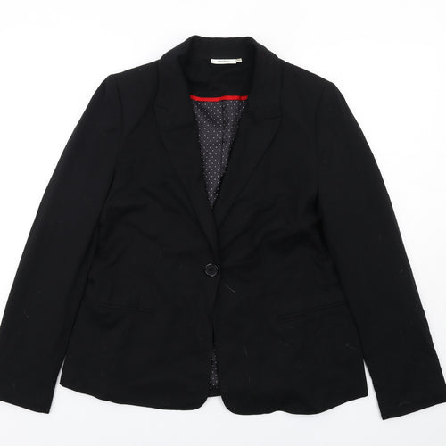 Yessica Womens Black Viscose Jacket Blazer Size L