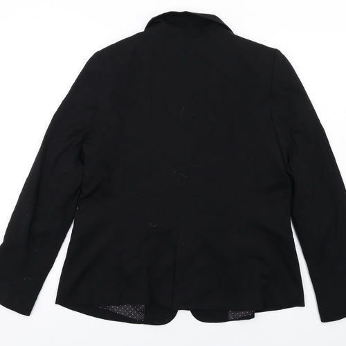 Yessica Womens Black Viscose Jacket Blazer Size L