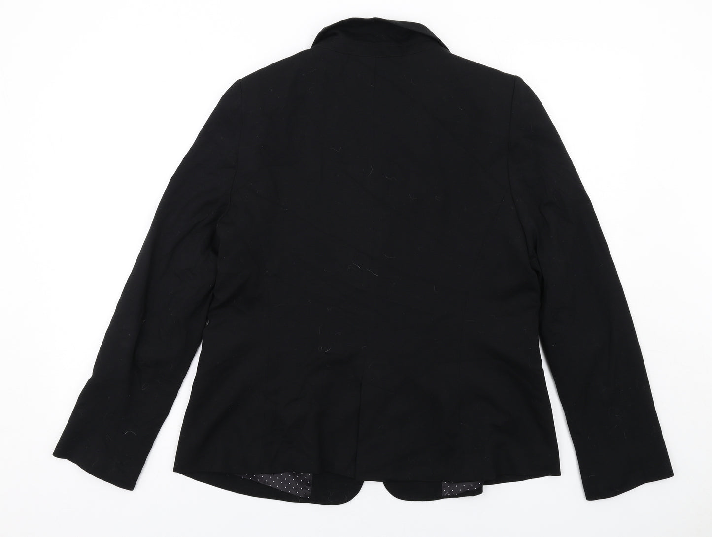 Yessica Womens Black Viscose Jacket Blazer Size L