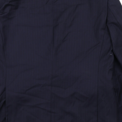 Marks and Spencer Mens Blue Wool Jacket Suit Jacket Size 42 Regular