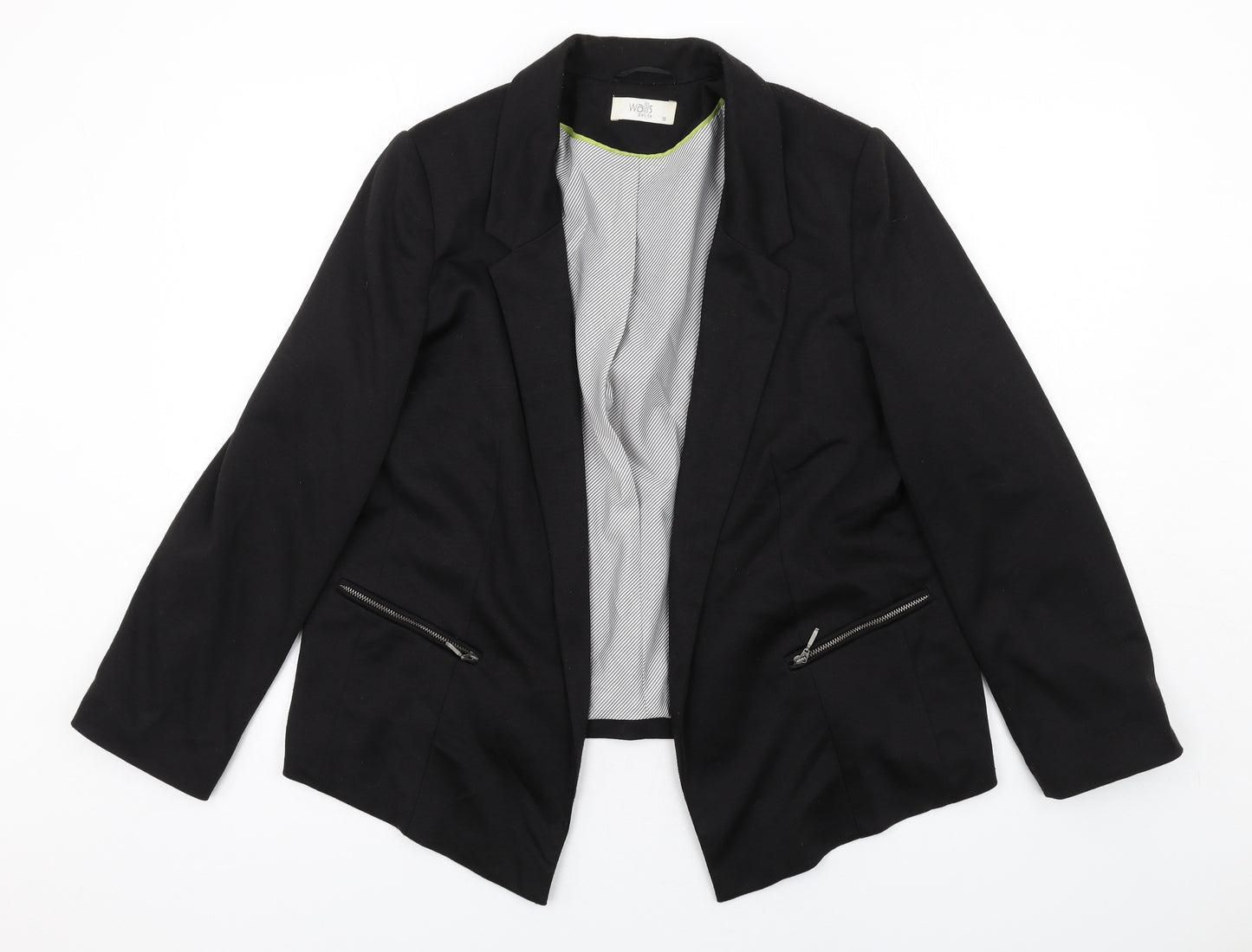 Wallis Womens Black Jacket Blazer Size 18