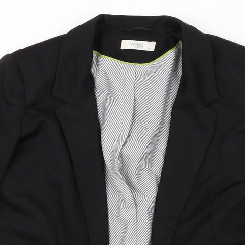 Wallis Womens Black Jacket Blazer Size 18