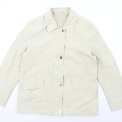 Berkertex Womens Beige Jacket Size 10 Zip