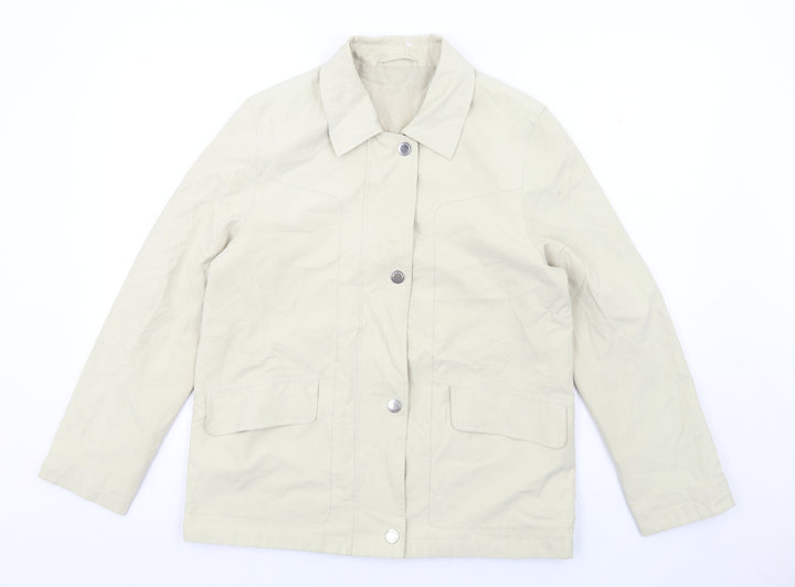 Berkertex Womens Beige Jacket Size 10 Zip