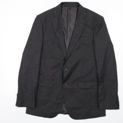Marks and Spencer Mens Grey Polyester Jacket Suit Jacket Size 40 Regular