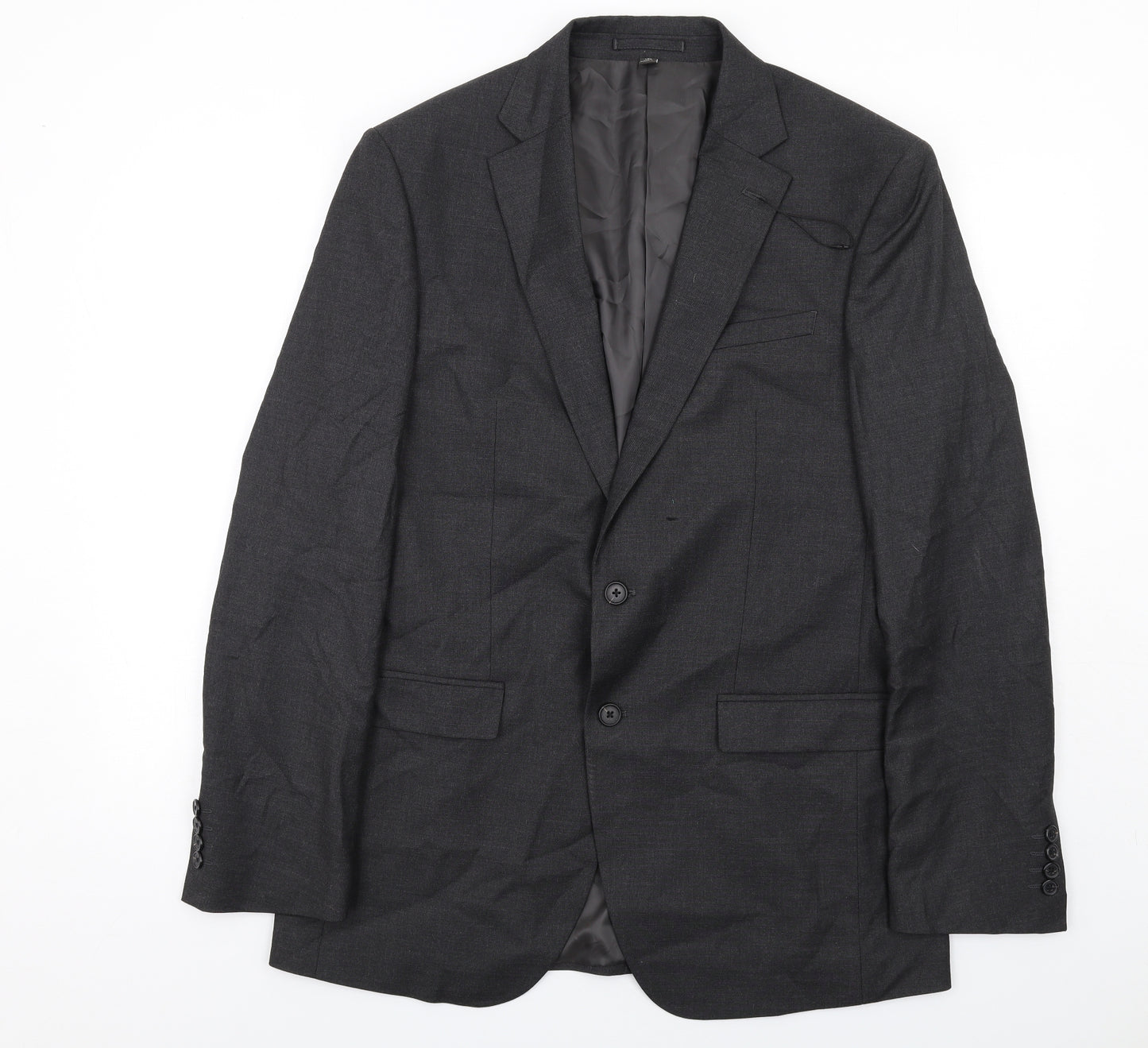 Marks and Spencer Mens Grey Polyester Jacket Suit Jacket Size 40 Regular