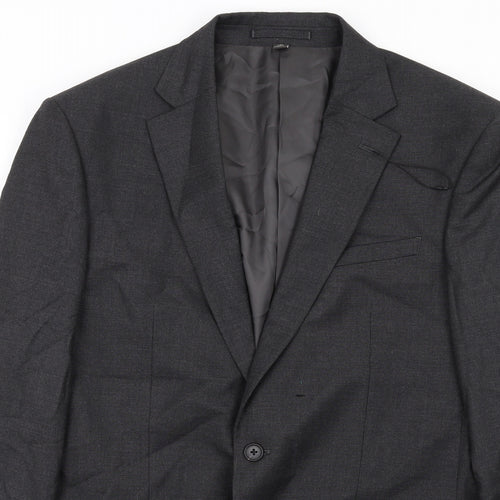 Marks and Spencer Mens Grey Polyester Jacket Suit Jacket Size 40 Regular