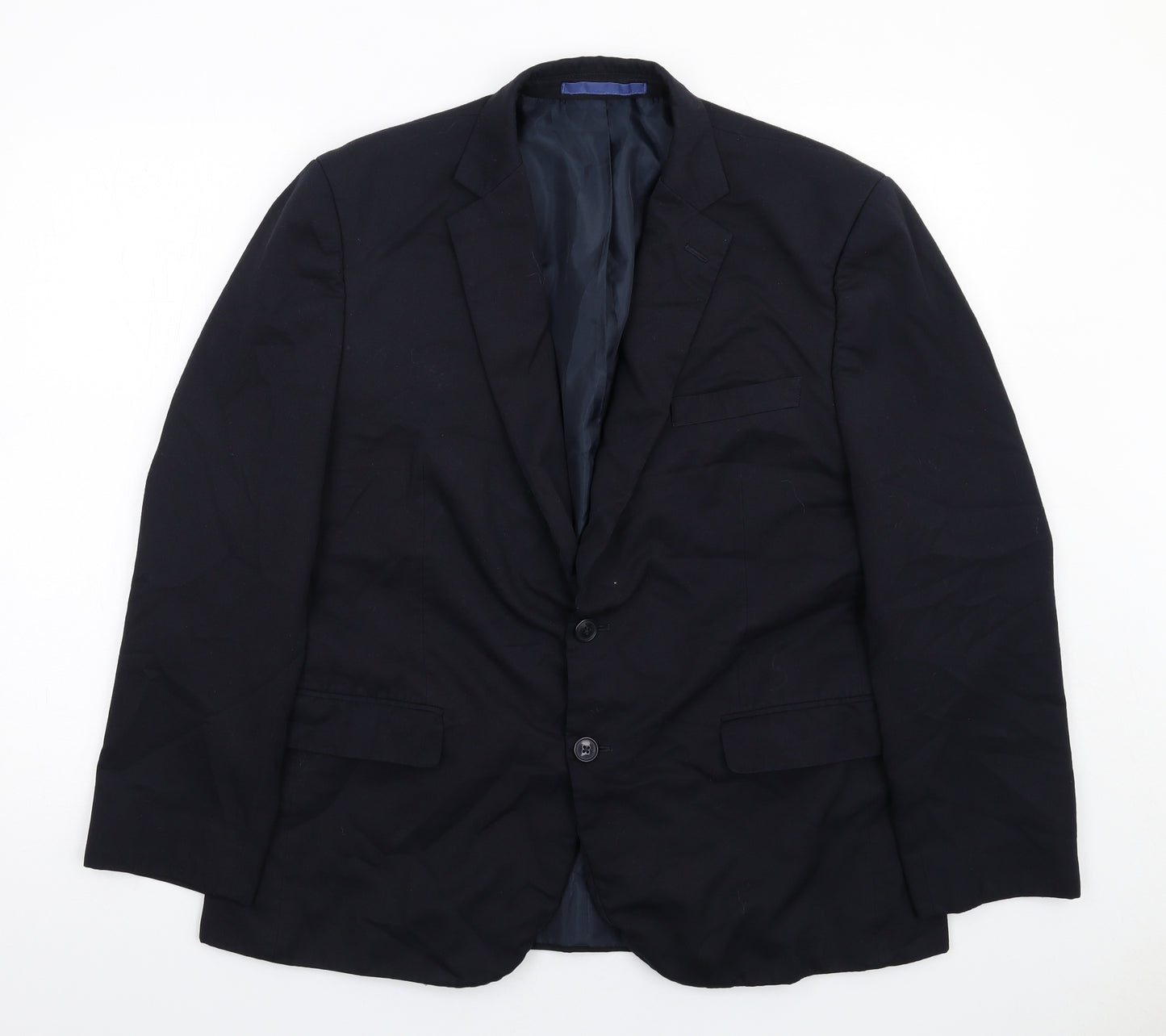 Marks and Spencer Mens Blue Polyester Jacket Suit Jacket Size 42 Regular