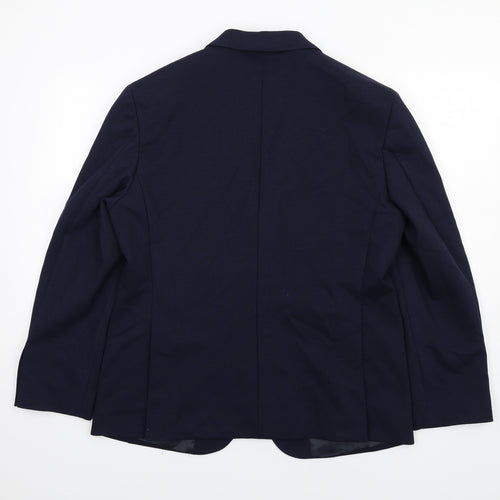 Marks and Spencer Mens Blue Polyamide Jacket Suit Jacket Size 40 Regular