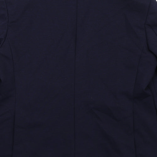Marks and Spencer Mens Blue Polyamide Jacket Suit Jacket Size 40 Regular