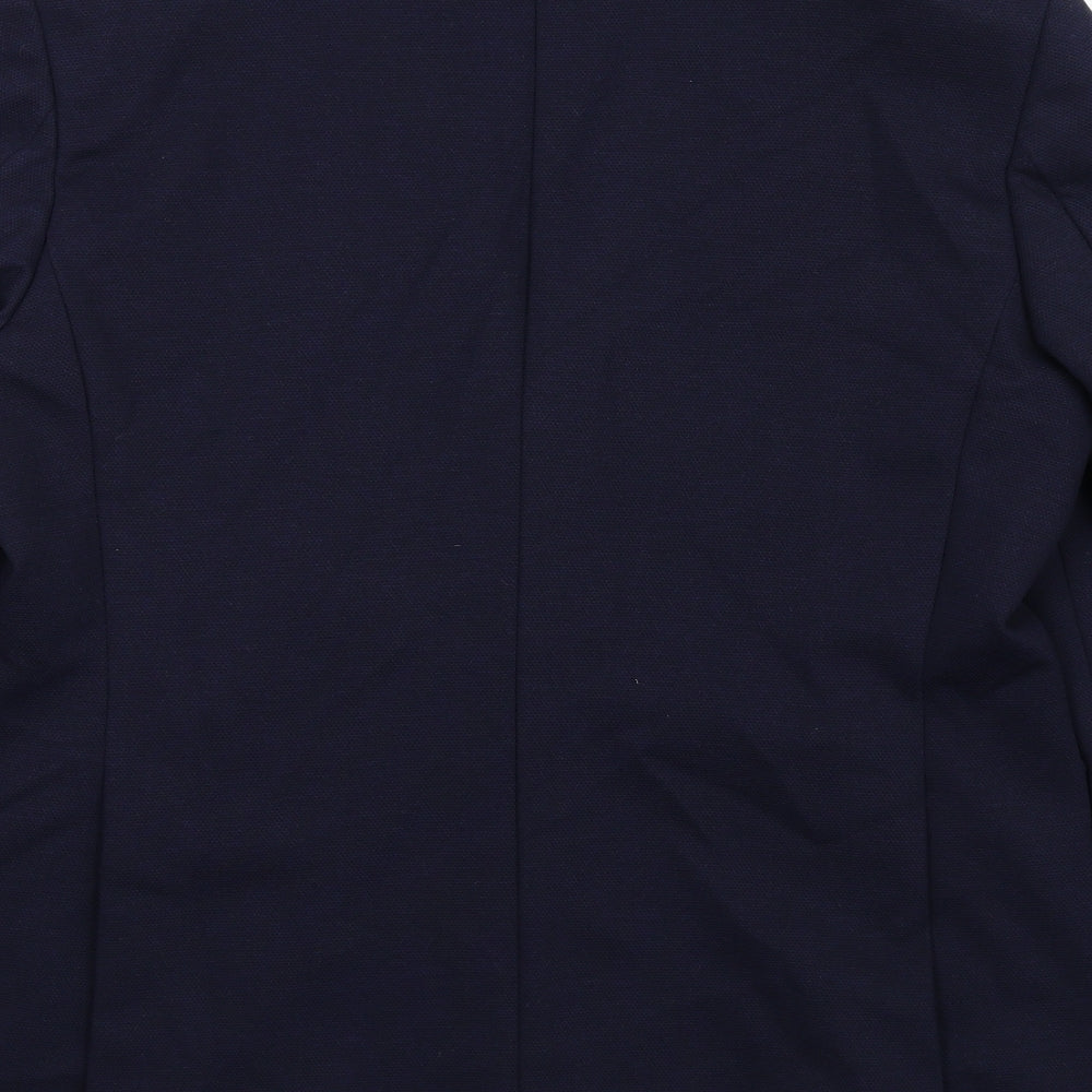 Marks and Spencer Mens Blue Polyamide Jacket Suit Jacket Size 40 Regular