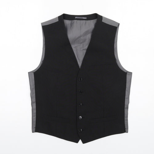 Marks and Spencer Mens Grey Polyester Jacket Suit Waistcoat Size S Regular