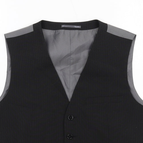Marks and Spencer Mens Grey Polyester Jacket Suit Waistcoat Size S Regular