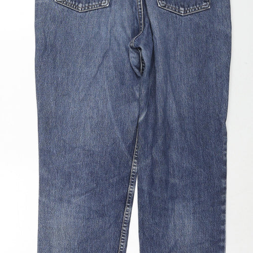 Levi's Mens Blue Cotton Straight Jeans Size 32 in L28 in Regular Zip