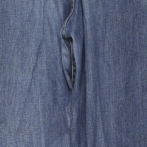 Levi's Mens Blue Cotton Straight Jeans Size 32 in L28 in Regular Zip