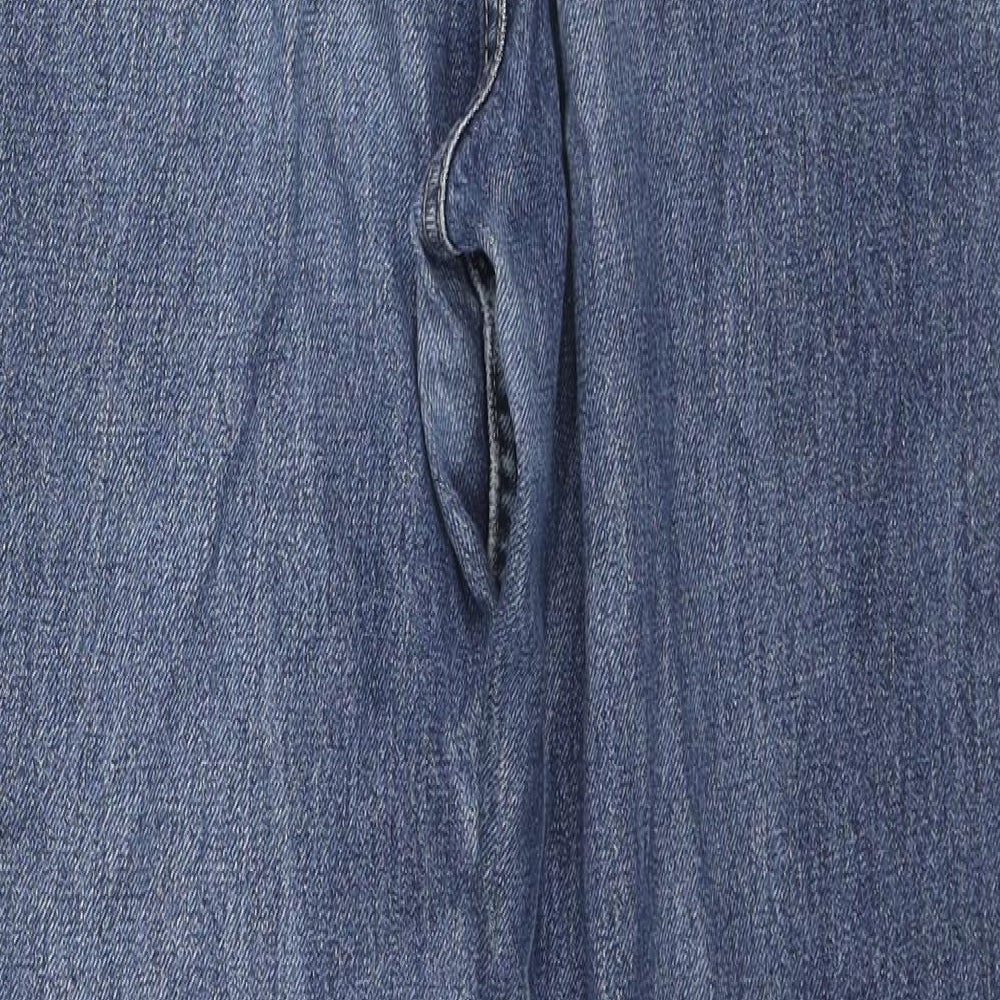 Levi's Mens Blue Cotton Straight Jeans Size 32 in L28 in Regular Zip
