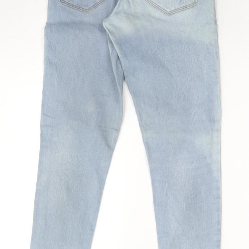 Nuon Womens Blue Cotton Skinny Jeans Size 28 in L29 in Regular Zip