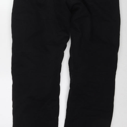 Crane Mens Black Cotton Straight Jeans Size 34 in L31 in Regular Zip - Motorcycle Jeans