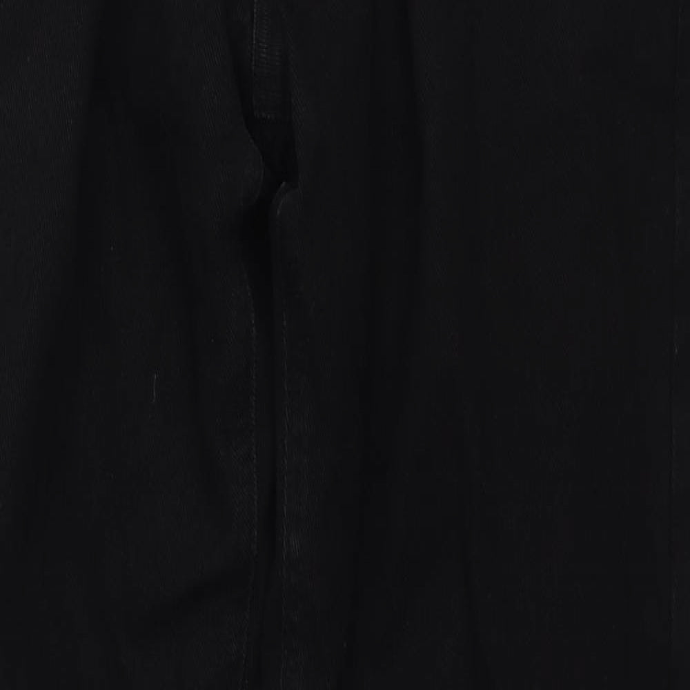 Crane Mens Black Cotton Straight Jeans Size 34 in L31 in Regular Zip - Motorcycle Jeans
