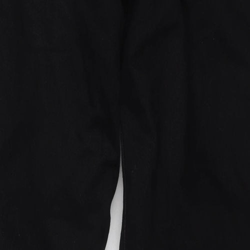 Crane Mens Black Cotton Straight Jeans Size 34 in L31 in Regular Zip - Motorcycle Jeans