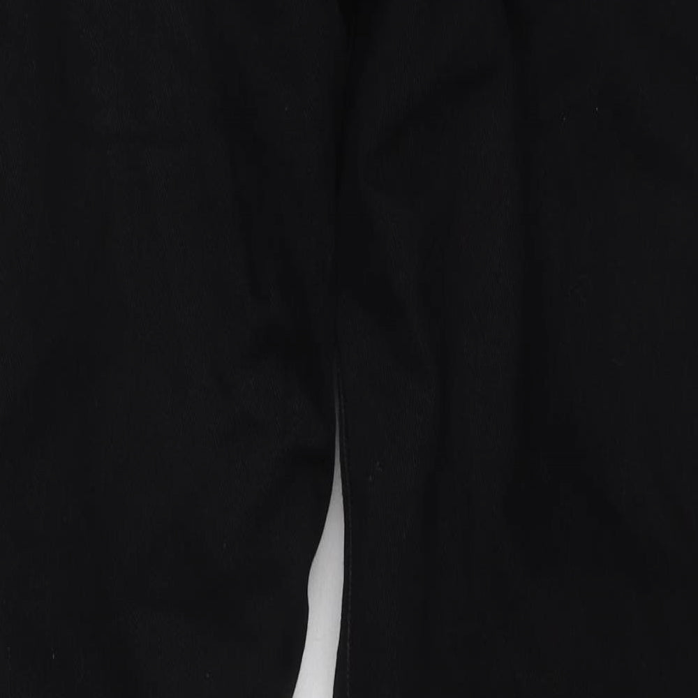Crane Mens Black Cotton Straight Jeans Size 34 in L31 in Regular Zip - Motorcycle Jeans